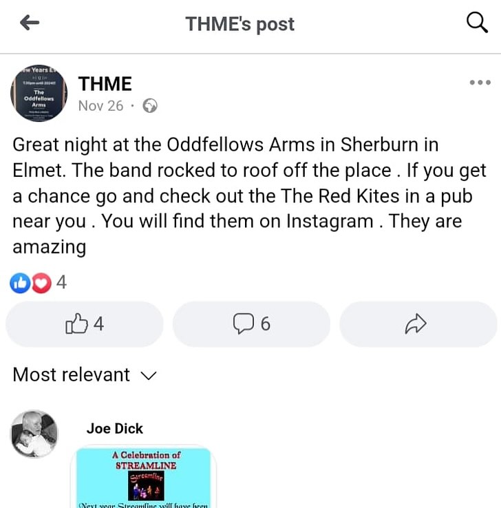 Nice of people to take the time to share their feedback of our gigs 👍👍

#coverband #nowbooking #yorkshire #indierock